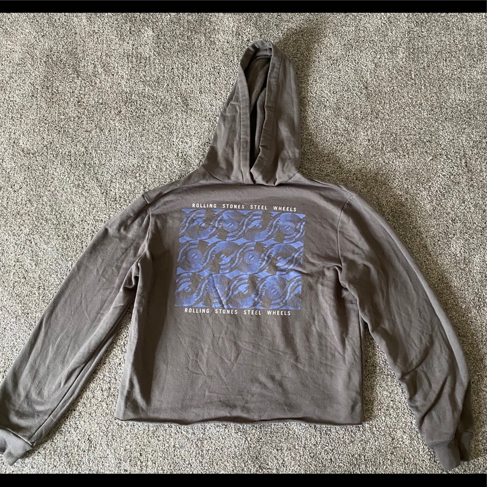 Rolling Stones cropped sweatshirt M